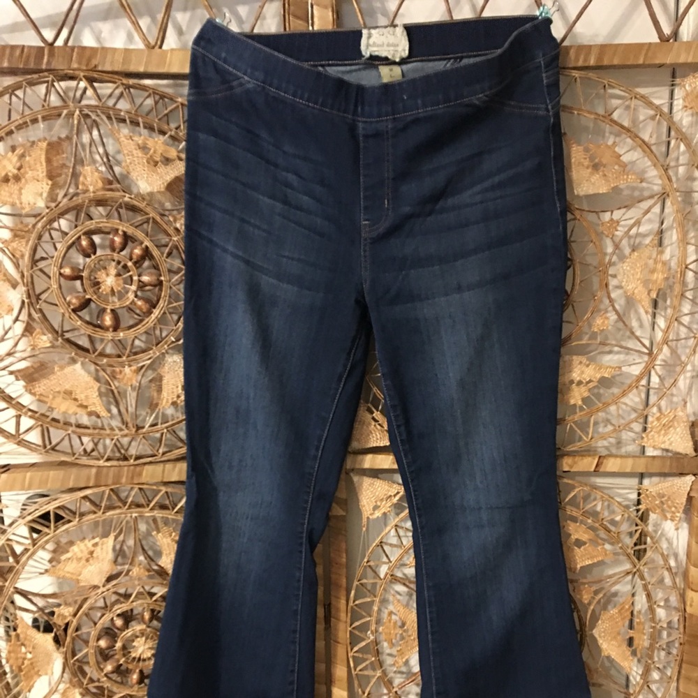 Bell Bottom Bohemian Flared Maternity Jeans